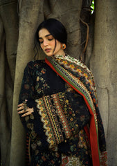 3Pc DIGITAL PRINTED SLUB KHADDAR Unstitched Suit NOIRE By Elaf Premium