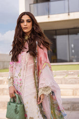 LAUREL - SRLL24-01 | 3PC Unstitched Luxury Lawn By Saira Rizwan