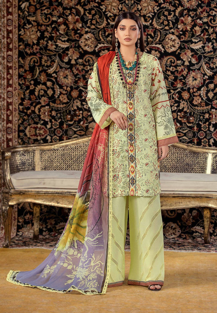 WP 190 Unstitched Resham Karandi Embroidered - 3PC - Minal By Wania