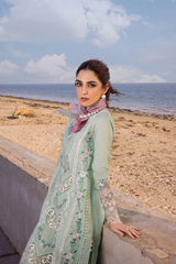 KESHI - SRLL24-02 | 3PC Unstitched Luxury Lawn By Saira Rizwan