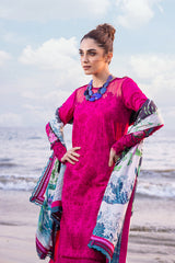 DAMASK - SRLL24-08 | 3PC Unstitched Luxury Lawn By Saira Rizwan