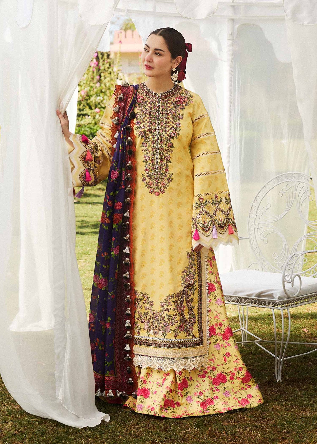 Opal | 3PC Unstitched Suit SS Lawn By Hussain Rehar