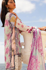 M241-03B - 3Pc - Unstitched Fabric Muzlin Lawn By Sana Safinaz