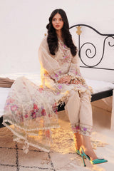 M241-05A - 3Pc - Unstitched Fabric Muzlin Lawn By Sana Safinaz