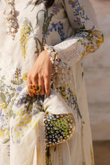 M241-06A - 3Pc - Unstitched Fabric Muzlin Lawn By Sana Safinaz