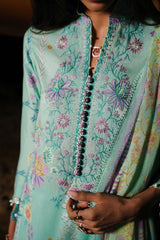 M241-08B- 3Pc - Unstitched Fabric Muzlin Lawn By Sana Safinaz