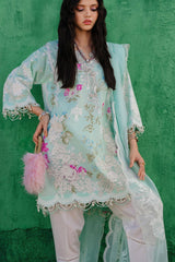 M241-11B- 3Pc - Unstitched Fabric Muzlin Lawn By Sana Safinaz