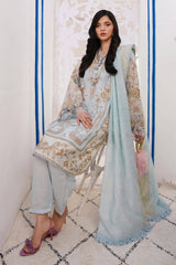 M241-18B- 3Pc - Unstitched Fabric Muzlin Lawn By Sana Safinaz