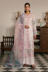 3-PC Unstitched Embroidered Lawn Mashaal By Ramsha | L-1610