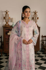 3-PC Unstitched Embroidered Lawn Mashaal By Ramsha | L-1610