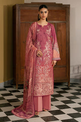 3-PC Unstitched Embroidered Lawn Mashaal By Ramsha | L-1611