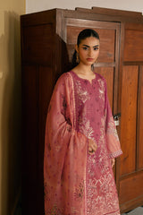 3-PC Unstitched Embroidered Lawn Mashaal By Ramsha | L-1611