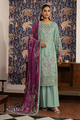 3-PC Unstitched Embroidered Lawn Mashaal By Ramsha | L-1609