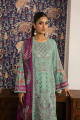 3-PC Unstitched Embroidered Lawn Mashaal By Ramsha | L-1609