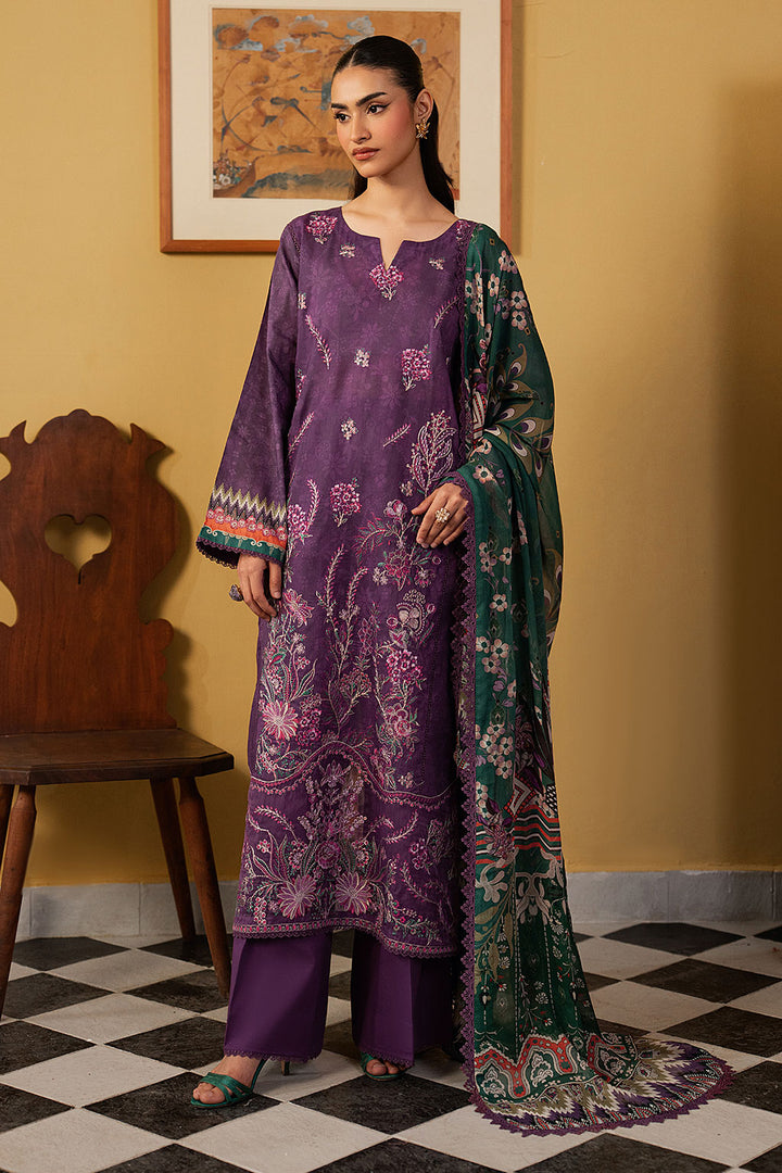 3-PC Unstitched Embroidered Lawn Mashaal By Ramsha | L-1605