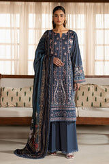 3-PC Unstitched Embroidered Lawn Mashaal By Ramsha | L-1606