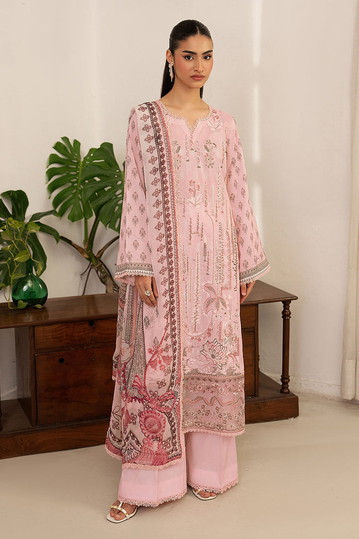 3-PC Unstitched Embroidered Lawn Mashaal By Ramsha | L-1607