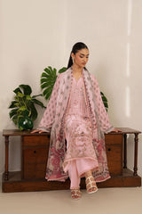 3-PC Unstitched Embroidered Lawn Mashaal By Ramsha | L-1607
