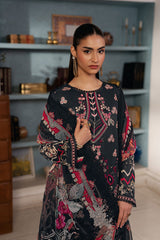 3-PC Unstitched Embroidered Lawn Mashaal By Ramsha | L-1603