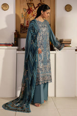 3-PC Unstitched Embroidered Lawn Mashaal By Ramsha | L-1601