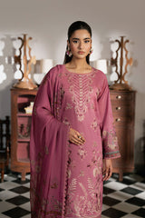 3-PC Unstitched Embroidered Lawn Mashaal By Ramsha | L-1602