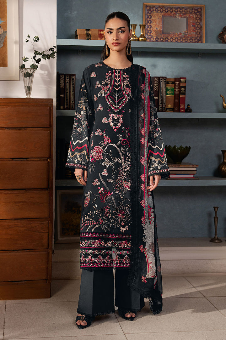 3-PC Unstitched Embroidered Lawn Mashaal By Ramsha | L-1603