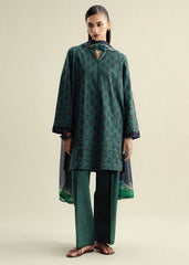 3-PC Unstitched Digital Printed Chiffon Coco By Zara Shahjahan | Willow-D10A