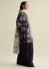 3-PC Unstitched Digital Printed Chiffon Coco By Zara Shahjahan | Aster-4A