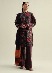 3-PC Unstitched Digital Printed Chiffon Coco By Zara Shahjahan | Meadow-1A