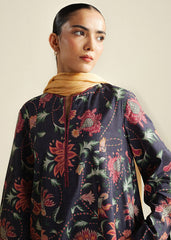 3-PC Unstitched Digital Printed Chiffon Coco By Zara Shahjahan | Meadow-D1B