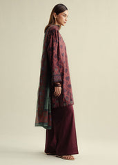 3-PC Unstitched Digital Printed Chiffon Coco By Zara Shahjahan | Rove-D6B