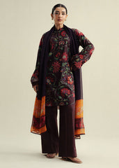 3-PC Unstitched Digital Printed Chiffon Coco By Zara Shahjahan | Meadow-1A