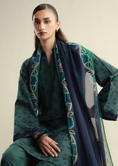 3-PC Unstitched Digital Printed Chiffon Coco By Zara Shahjahan | Willow-D10A