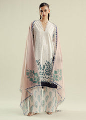 3-PC Unstitched Digital Printed Chiffon Coco By Zara Shahjahan | Muse-D2B