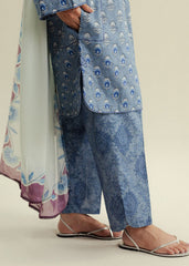 3-PC Unstitched Digital Printed Chiffon Coco By Zara Shahjahan | Willow-D10B