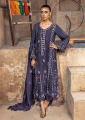 3-PC Unstitched Embroidered Karandi By Saira Shakira | LILA 1-B