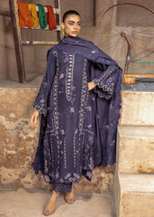 3-PC Unstitched Embroidered Karandi By Saira Shakira | LILA 1-B