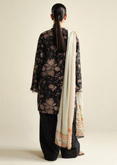 3-PC Unstitched Digital Printed Chiffon Coco By Zara Shahjahan | Daisy-8B