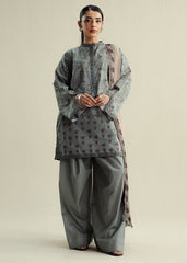 3-PC Unstitched Digital Printed Chiffon Coco By Zara Shahjahan | Fable-5B