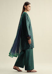 3-PC Unstitched Digital Printed Chiffon Coco By Zara Shahjahan | Willow-D10B