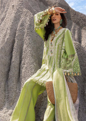 Unstitched 3-PC Luxury Lawn Silk Dupatta By Saira Shakira | NADINE-B
