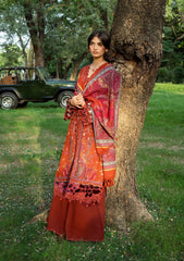 3Pc DIGITAL PRINTED SLUB KHADDAR Unstitched Suit WANDER By Elaf Premium