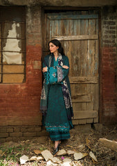 3Pc DIGITAL PRINTED SLUB KHADDAR Unstitched Suit DUSK By Elaf Premium