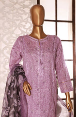 PCD 403 Lavender | 3PC Stitched Printed Co Ords Lawn Kaavish By HZ Textiles