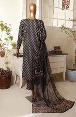 PCD 409 Black | 3PC Stitched Printed Co Ords Lawn Kaavish By HZ Textiles