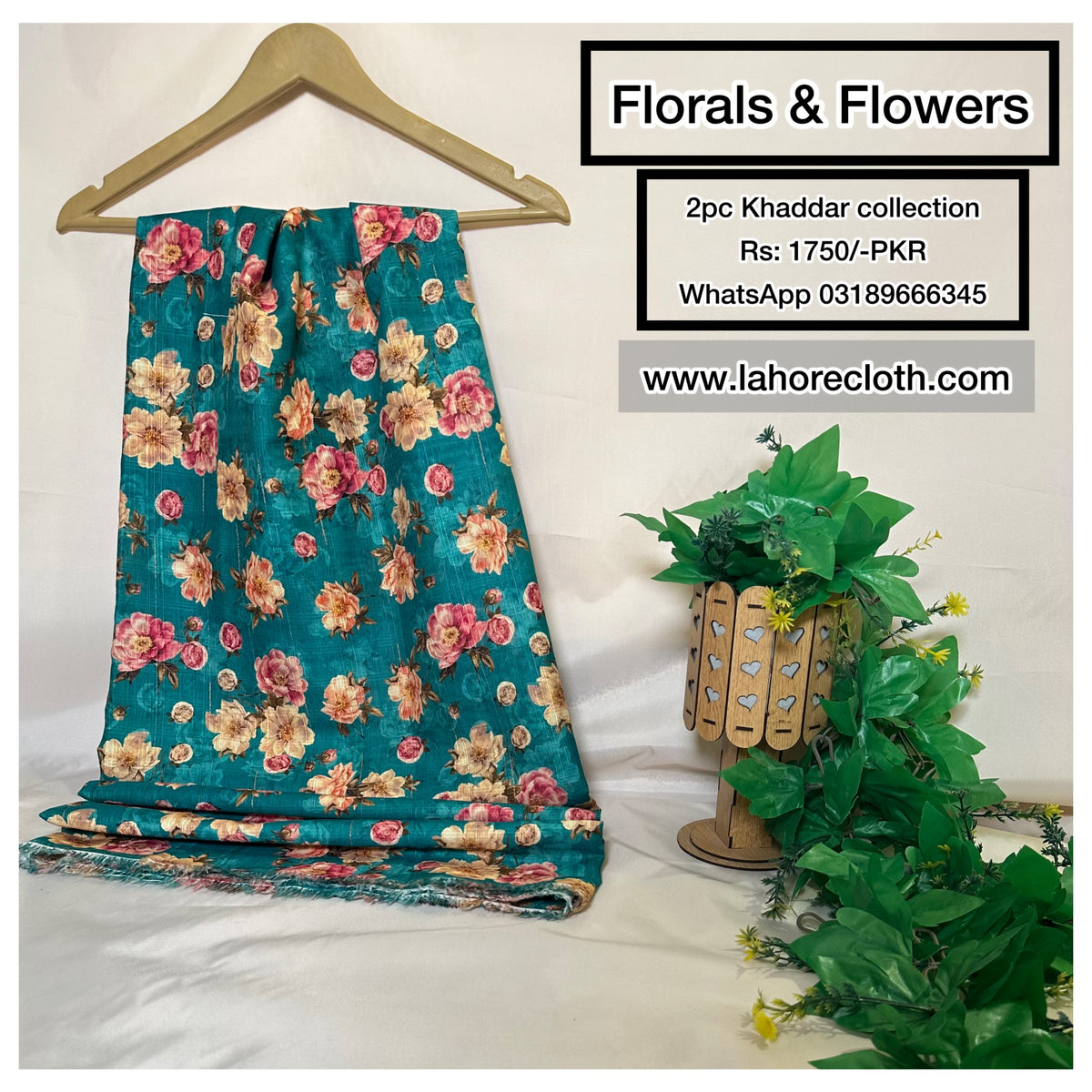 Florals & Flowers | 2Pc Unstitched Ladies Suit - Khaddar Collection