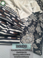 Rayah - 3Pc Unstitched Ladies Suit - Printed Khaddar Collection