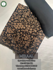 Miraal - 2Pc Unstitched Ladies Suit - Winter Collection