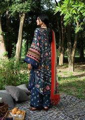 3Pc DIGITAL PRINTED SLUB KHADDAR Unstitched Suit ASTRA By Elaf Premium