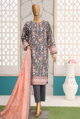 PKP-37 | 3Pc Unstitched Suit Winter Digital Printed Khaddar Premium By Hz Textiles